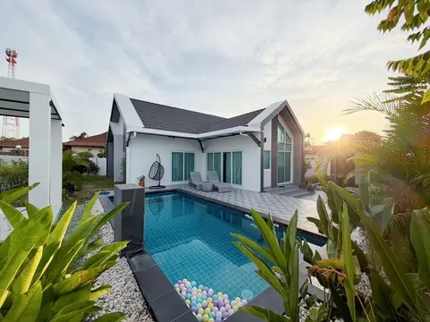3-bedroom pool villa for sale in Mabprachan at Nordic Pool Villa Mabprachan