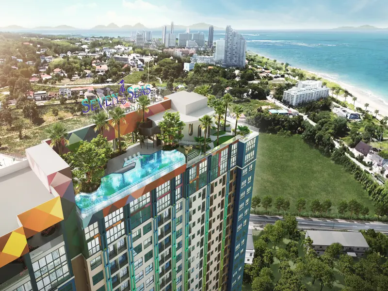 2-bedroom condo for sale in Jomtien at Sale Seven Seas Le Carnival Condominium