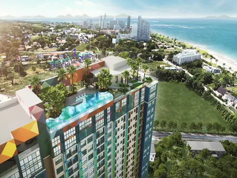 2-bedroom condo for sale in Jomtien at Sale Seven Seas Le Carnival Condominium